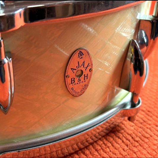 AJAX Pipperette 50s 5x14 Snare - White Marine Pearl