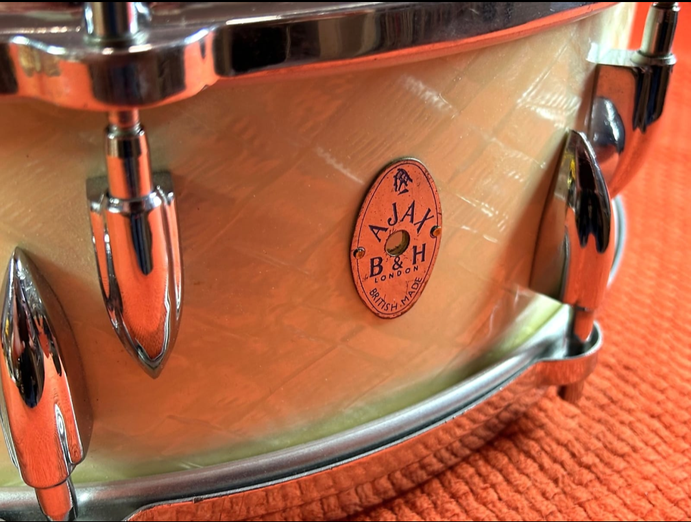 AJAX Pipperette 50s 5x14 Snare - White Marine Pearl