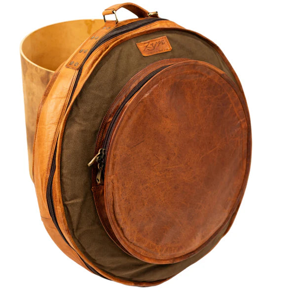ZYN Luxury Cymbal Bag 23" Leather Canvas Cymbal Backpack/ Case
