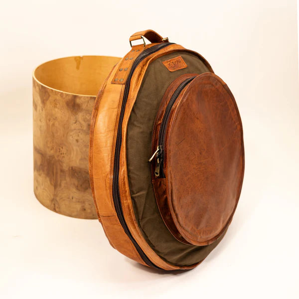 ZYN Luxury Cymbal Bag 23" Leather Canvas Cymbal Backpack/ Case
