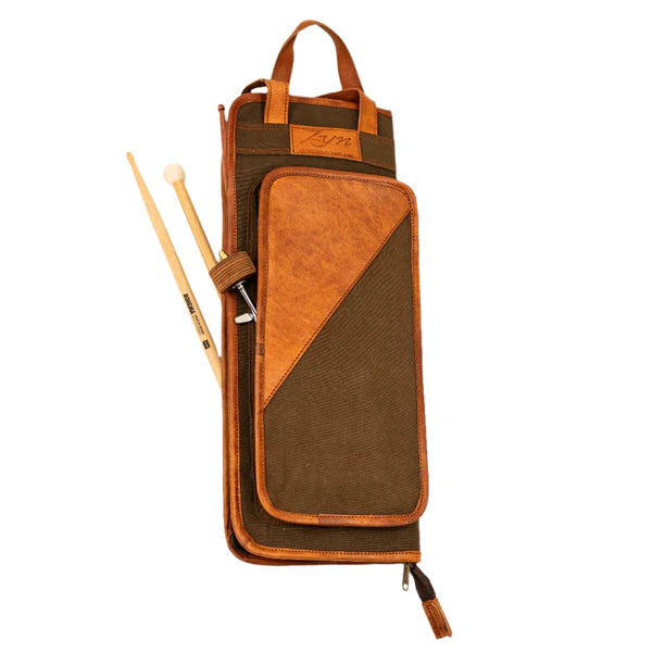 ZYN Luxury Leather Canvas Stick Bag