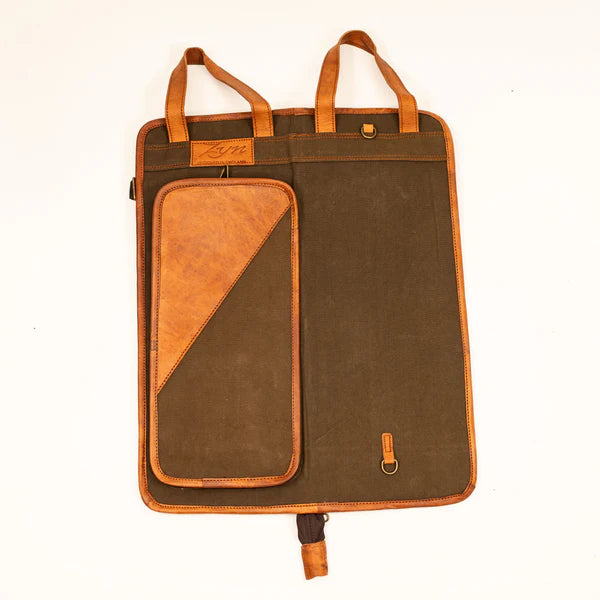 ZYN Luxury Leather Canvas Stick Bag