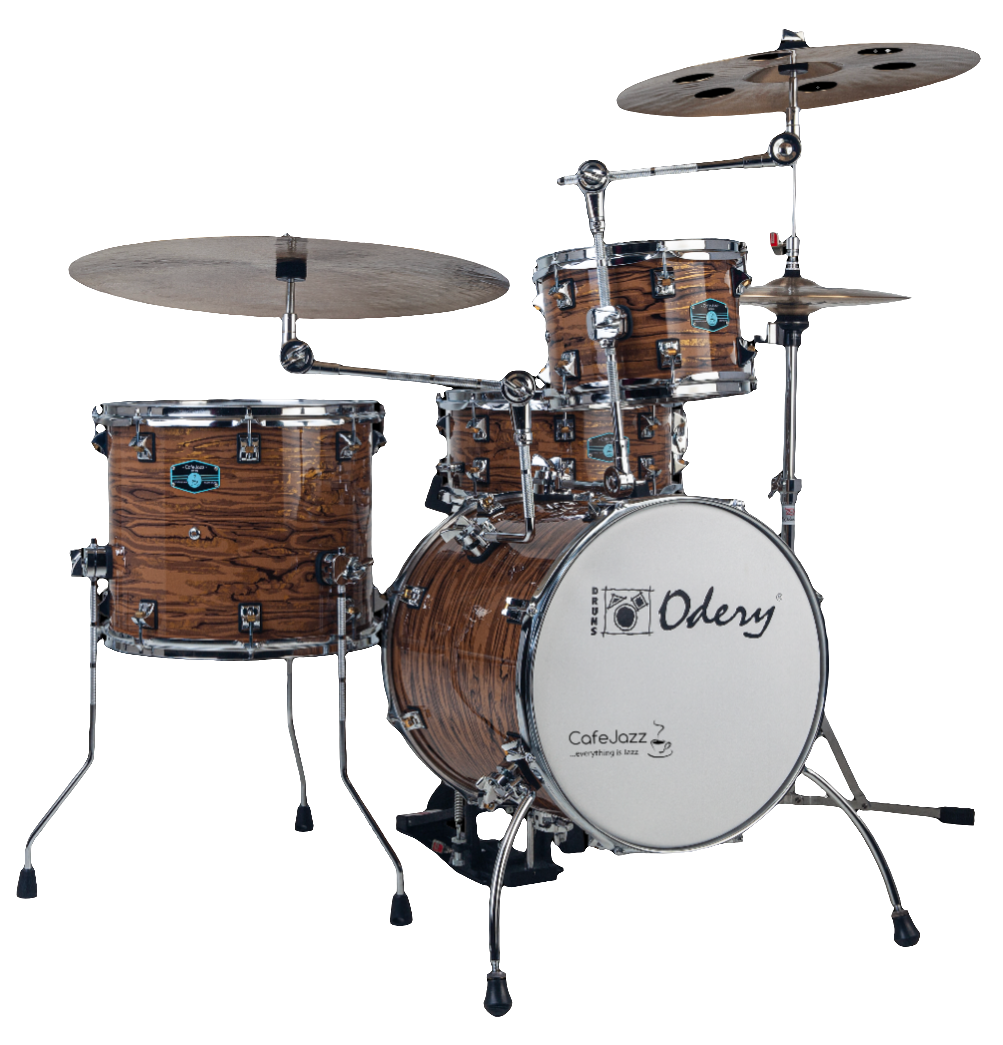 Odery Cafe Jazz Kit - Shell pack with snare and two cymbal arms – Rubix ...