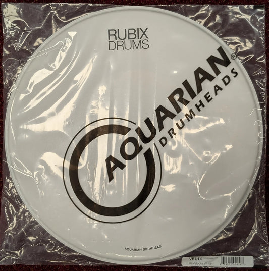 Aquarian Texture Coated White Bass Drum Head w/ Felt Strip - TC-K
