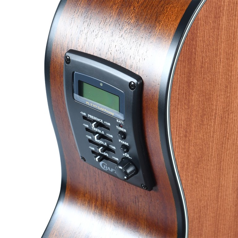 Crafter Silver series 100 Orchestra acoustic-electric guitar with cutaway - HT100-CE (Mahogany or Natural)