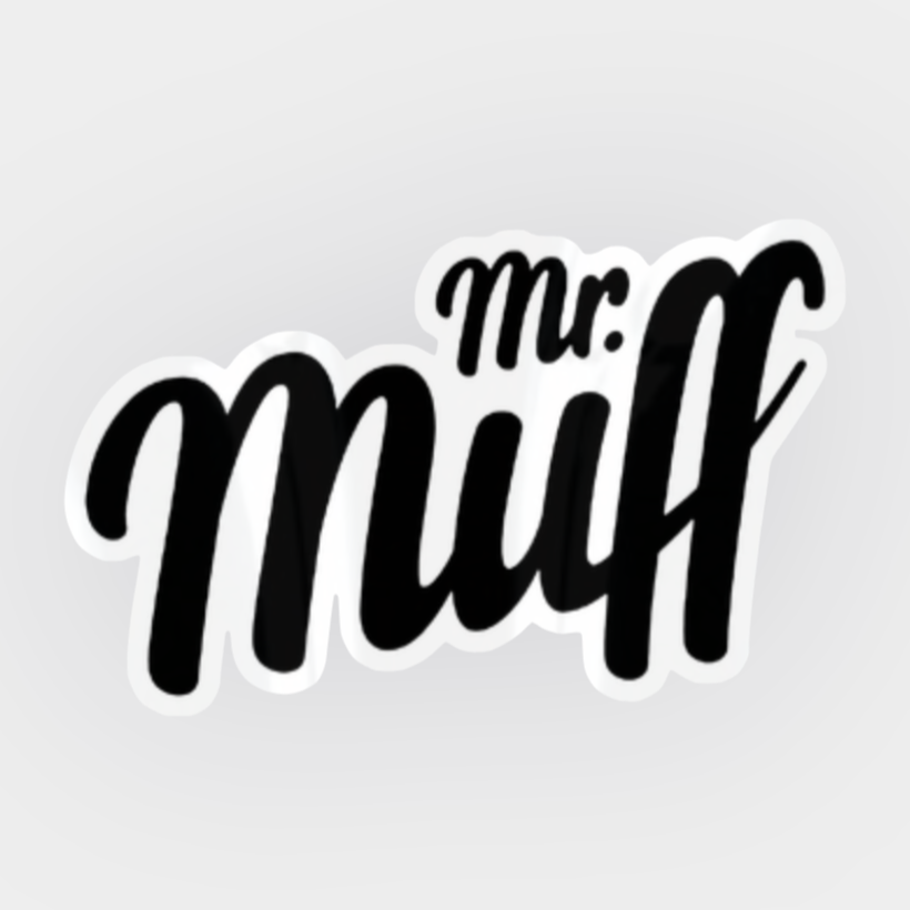 Mr. Muff Sticker