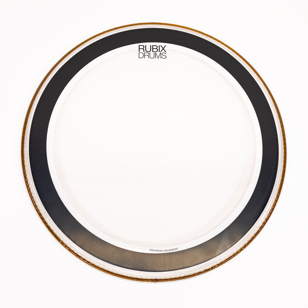 Aquarian Super Kick I Clear Bass Drum Head w/ Ported Gloss Black Resonant Head and Super Thin Double Kick Pad - Bass Drum Pack