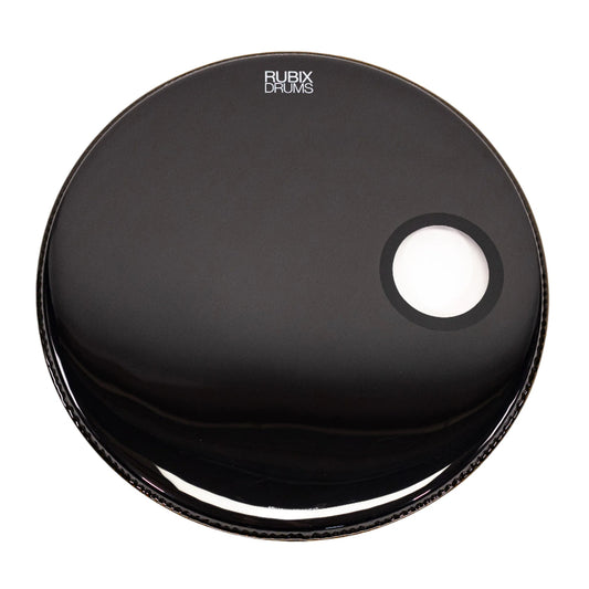 Aquarian Super Kick I Clear Bass Drum Head w/ Ported Gloss Black Resonant Head and Super Thin Double Kick Pad - Bass Drum Pack