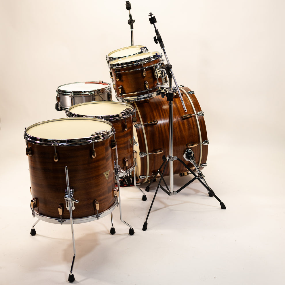 AJAX Drums Custom Mahogany Drum Kit - 10x8 12x8 14x14 16x16 22x14 - Made in England