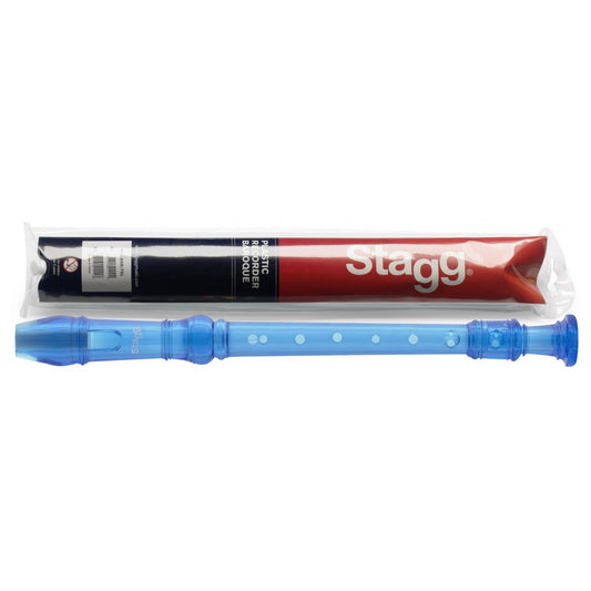 Stagg Soprano Baroque Recorder Blue - REC-BAR/TBL