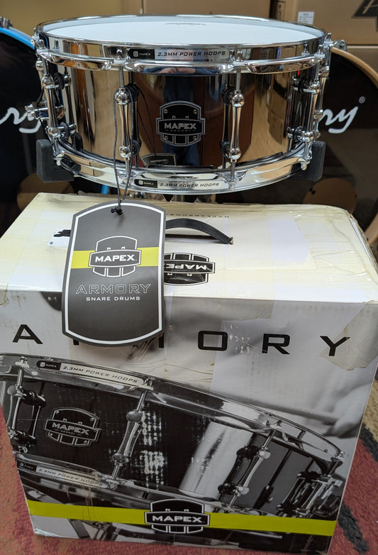 Mapex Armory Tamahawk Steel Snare - New Old Stock - 14x5.5