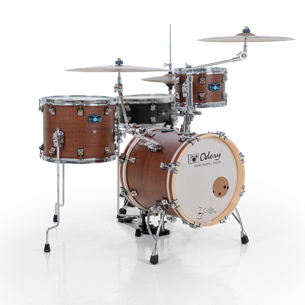 Odery Cafe Jazz Kit Gen 2 - Shell Pack w/ Snare & 2 Cymbal Arms