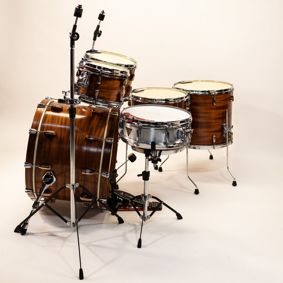 AJAX Drums Custom Mahogany Drum Kit - 10x8 12x8 14x14 16x16 22x14 - Made in England