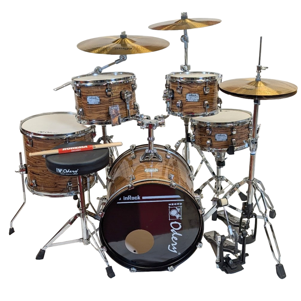 Odery inRock Series Complete Drum Kit w/ Cymbals & Hardware
