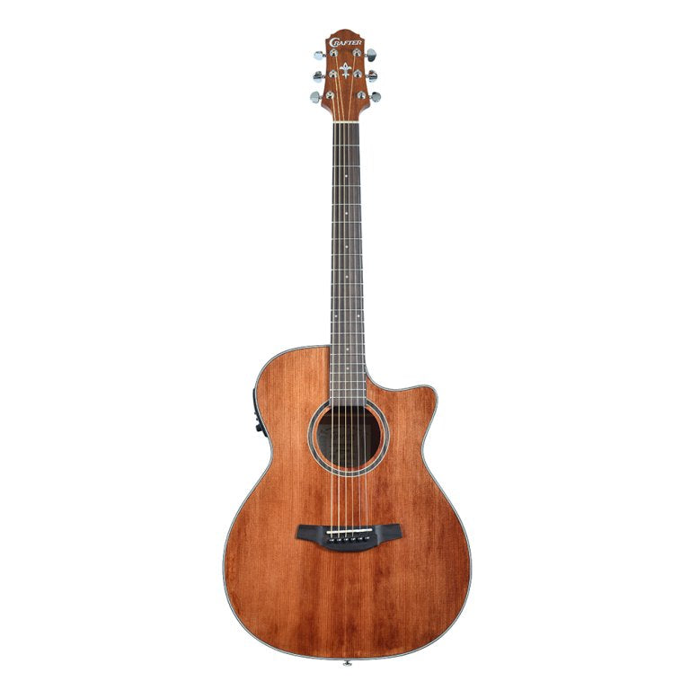 Crafter Silver series 100 Orchestra acoustic-electric guitar with cutaway - HT100-CE (Mahogany or Natural)