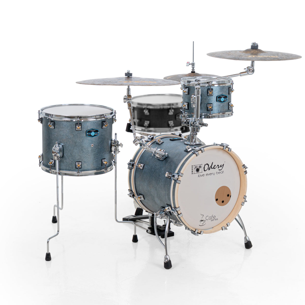 Odery Cafe Jazz Kit Gen 2 - Shell Pack w/ Snare & 2 Cymbal Arms