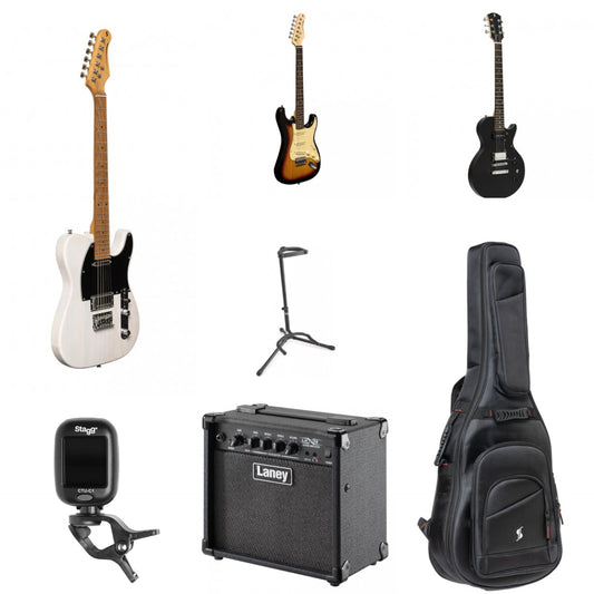Stagg/Laney Electric Guitar Packages - Complete Electric Guitar, Amplifier & Essential Accessories