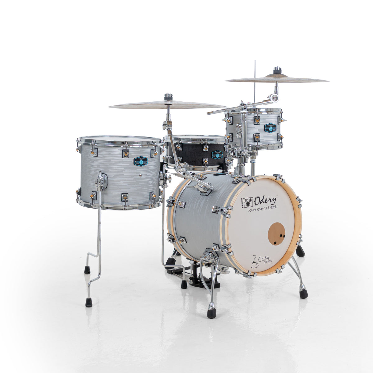 Odery Cafe Jazz Kit Gen 2 - Shell Pack w/ Snare & 2 Cymbal Arms