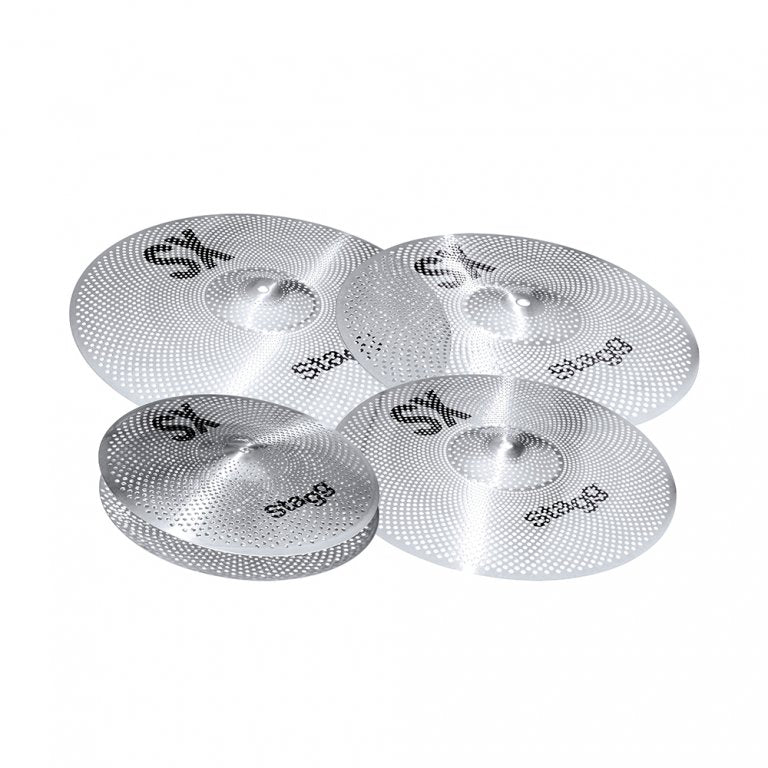 Stagg Silent Practice Cymbal Set w/ Bag - SMX SET
