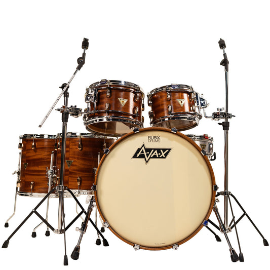 AJAX Drums Custom Mahogany Drum Kit - 10x8 12x8 14x14 16x16 22x14 - Made in England