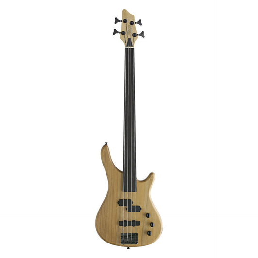 Stagg Fretless, 4-String "Fusion" Electric Bass Guitar - BC300FL-NS