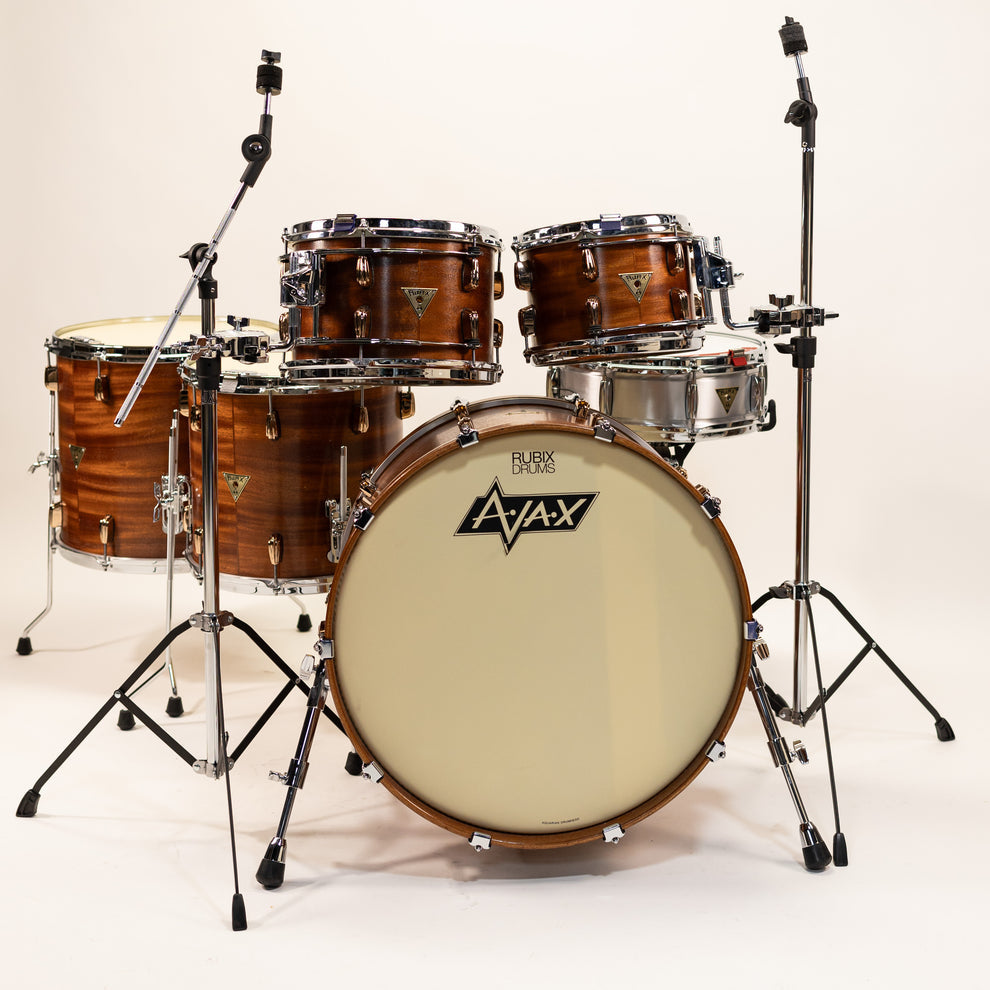 AJAX Drums Custom Mahogany Drum Kit - 10x8 12x8 14x14 16x16 22x14 - Made in England