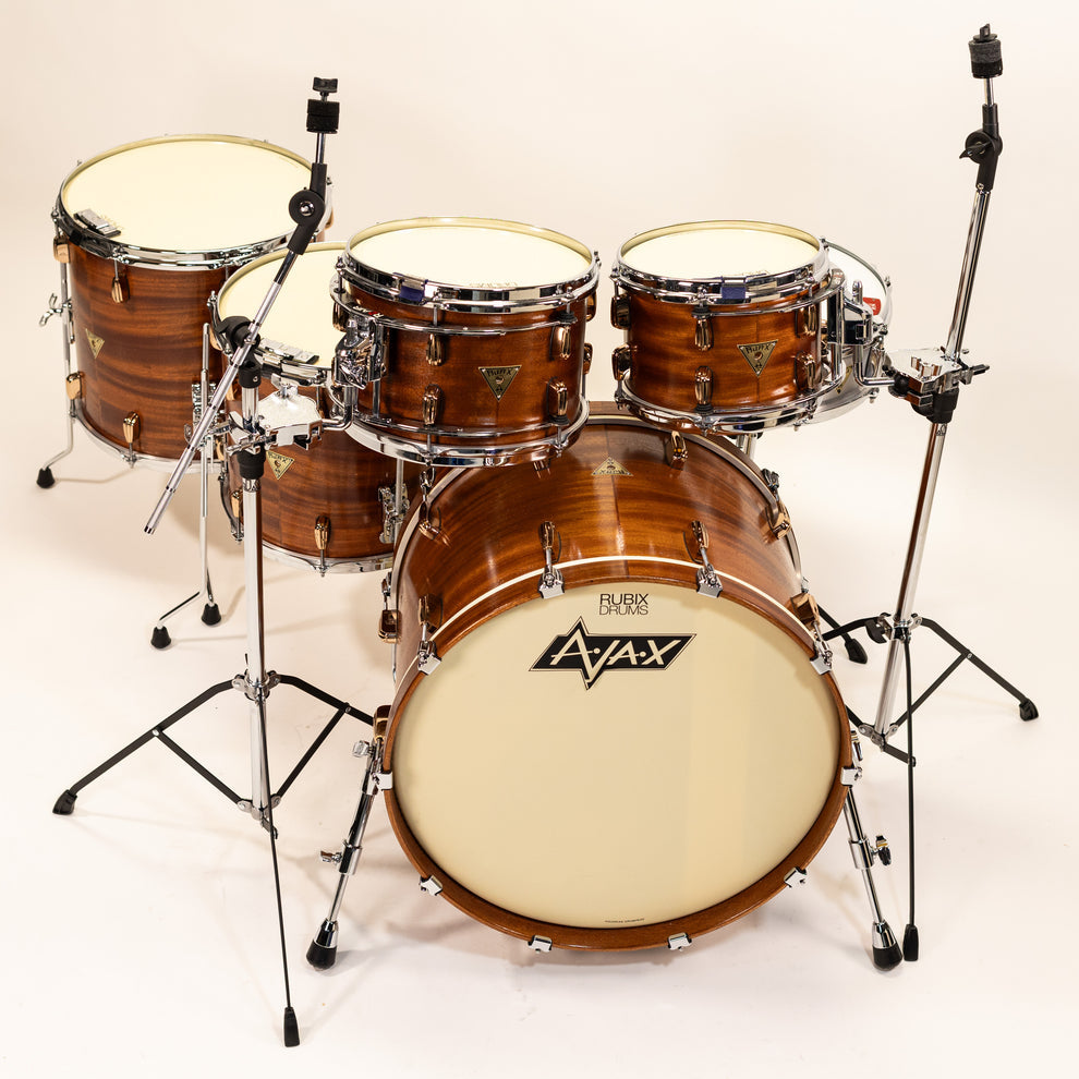 AJAX Drums Custom Mahogany Drum Kit - 10x8 12x8 14x14 16x16 22x14 - Made in England