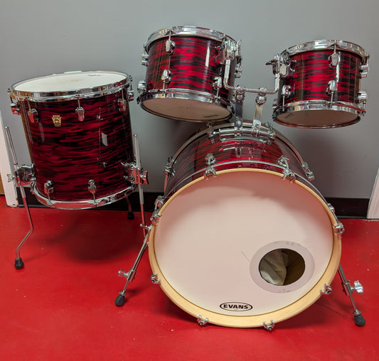 Ludwig Keystone Oak 4-Piece Drum Kit 10/12/14/20 - Red Pearl