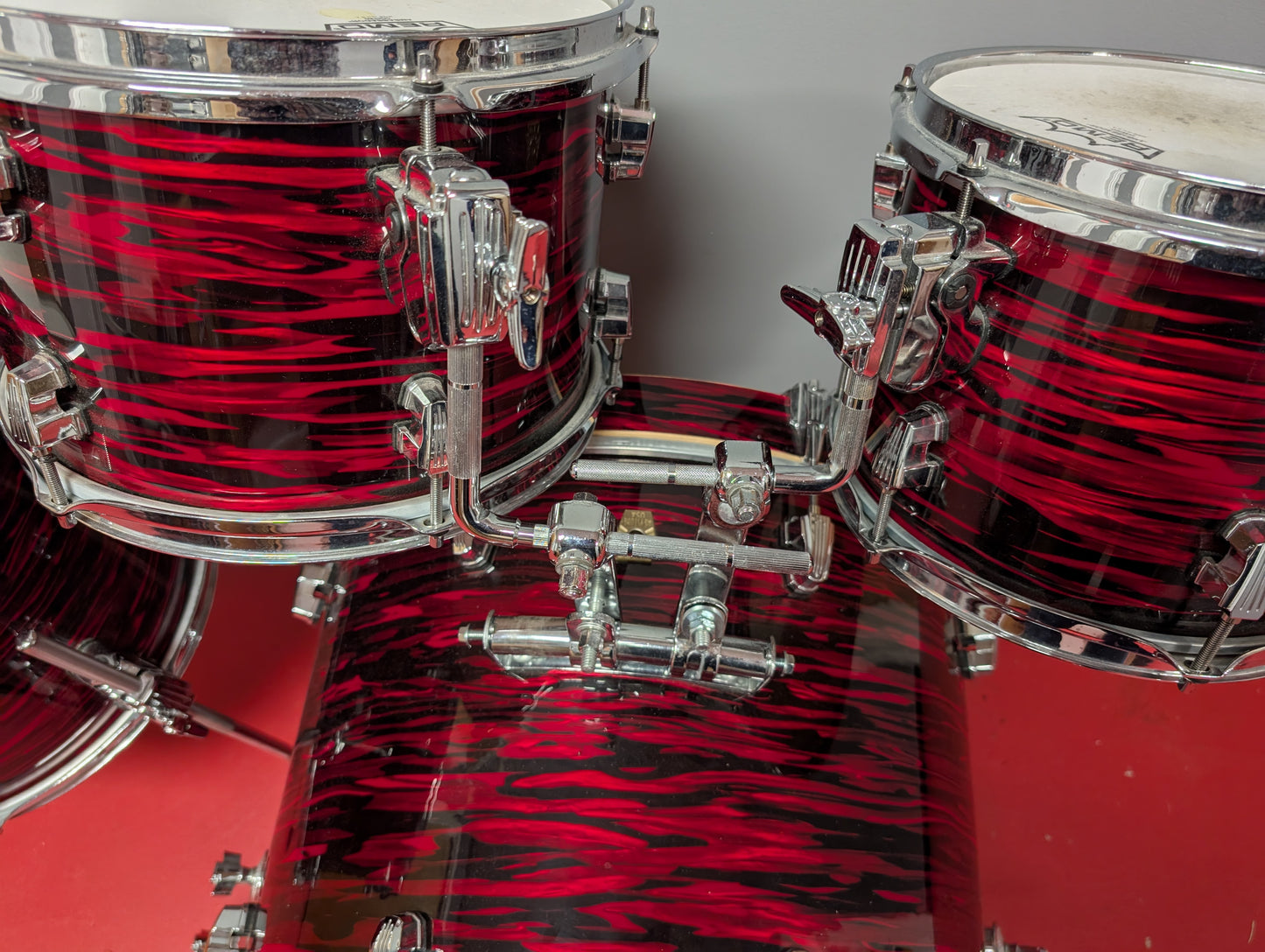 Ludwig Keystone Oak 4-Piece Drum Kit 10/12/14/20 - Red Pearl