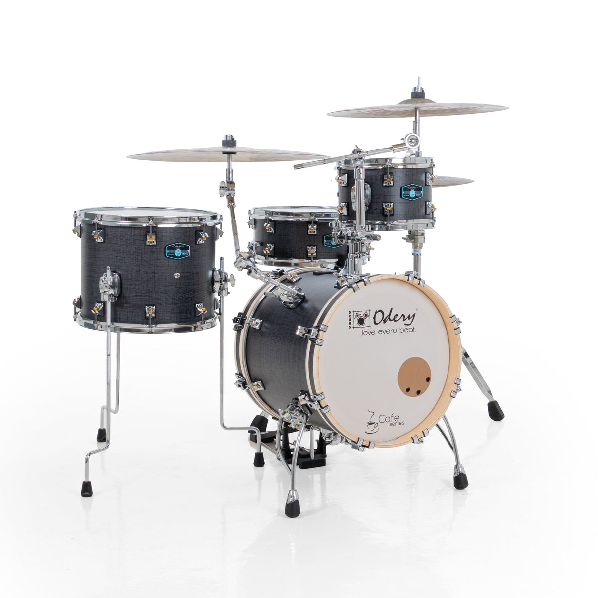 Odery Cafe Jazz Kit Gen 2 - Shell Pack w/ Snare & 2 Cymbal Arms