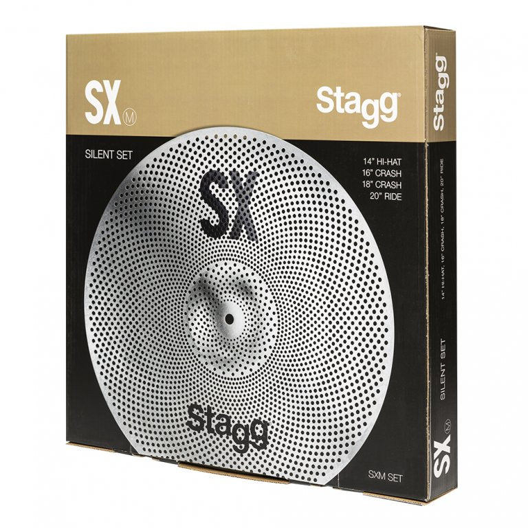 Stagg Silent Practice Cymbal Set w/ Bag - SMX SET